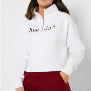 ‼️SOLD‼️ Nike half zip crop sweater